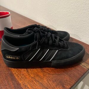 Adidas Men's Black and White Sneakers